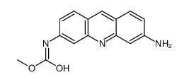 methyl N-(6-aminoacridin-3-yl)carbamate结构式