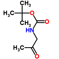 (2-氧代丙基)氨基甲酸叔丁酯结构式