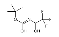 TERT-BUTYL N-(1-HYDROXY-2,2,2-TRIFLUOROETHYL)CARBAMATE结构式