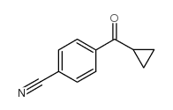 4-CYANOPHENYL CYCLOPROPYL KETONE结构式