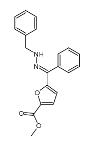 5-methoxycarbonylfuryl phenyl ketone benzylhydrazone结构式