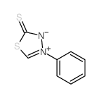 1,3,4-Thiadiazolium,4-phenyl-2-thioxo-, inner salt结构式