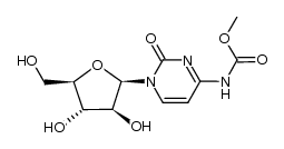 methyl (1-((2R,3S,4S,5R)-3,4-dihydroxy-5-(hydroxymethyl)tetrahydrofuran-2-yl)-2-oxo-1,2-dihydropyrimidin-4-yl)carbamate结构式