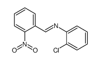 N-(2-chlorophenyl)-1-(2-nitrophenyl)methanimine结构式