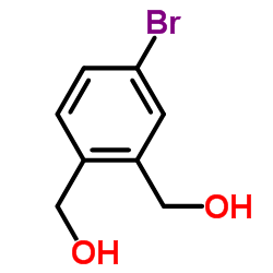 4-溴-2-(羟基甲基)苄醇结构式