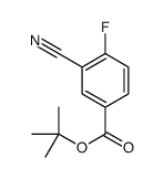 2-Methyl-2-propanyl 3-cyano-4-fluorobenzoate结构式