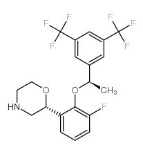 (2R,3S)-2-[(1R)-1-[3,5-双(三氟甲基)苯基)乙氧基]-3-(4-氟苯基)吗啉结构式