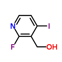 2-氟-3-羟甲基-4-碘吡啶结构式