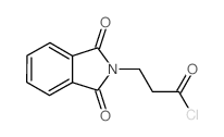 3-(1,3-二羰基-1,3-二氢-2H-异吲哚-2-基)丙酰氯结构式