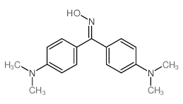 Methanone,bis[4-(dimethylamino)phenyl]-, oxime结构式