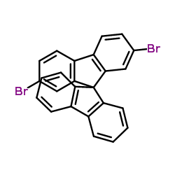 2,7-二溴-9,9-螺二芴结构式