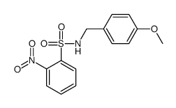 N-(4-甲氧基苄基)-2-硝基苯磺酰胺结构式