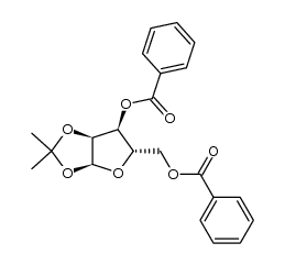 1,2-di-O-isopropylidene-3,5-di-O-benzoyl-&alpha;-L-ribofuranose结构式