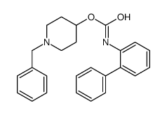 (1-benzylpiperidin-4-yl) N-(2-phenylphenyl)carbamate结构式