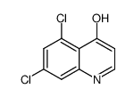 5,7-二氯-4-羟基喹啉结构式