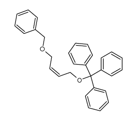 cis-1-(benzyloxy)-4-(trityloxy)-2-butene结构式