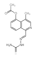 Hydrazinecarbothioamide,2-[[4-(acetyloxy)-5-methyl-1-isoquinolinyl]methylene]-结构式