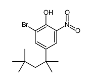 2-BROMO-6-NITRO-4-(1,1,3,3-TETRAMETHYLBUTYL)PHENOL结构式