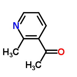3-乙酰基-2-甲基吡啶结构式