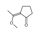 2-(1-methoxyethylidene)cyclopentan-1-one结构式