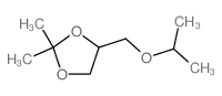 2,2-dimethyl-4-(propan-2-yloxymethyl)-1,3-dioxolane结构式