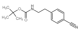 2-(4-氰基苯基)-N-Boc-乙胺结构式
