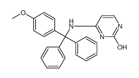 6-[[(4-methoxyphenyl)-diphenylmethyl]amino]-1H-pyrimidin-2-one结构式