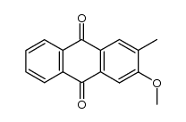 2-methoxy-3-methyl-9,10-anthraquinone结构式