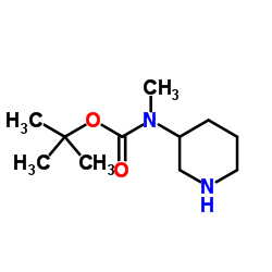 3-N-Boc-3-N-甲胺基哌啶结构式