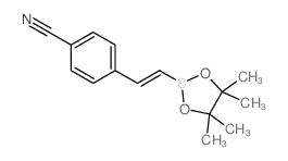 4-氰基-反式-beta-苯乙烯硼酸频那醇酯结构式