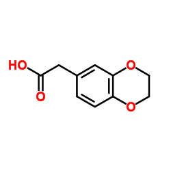 (2,3-二氢-苯并[1,4]二氧-6)-乙酸结构式
