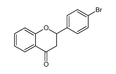 2-(4-bromophenyl)-2,3-dihydrochromen-4-one结构式