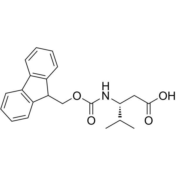 Fmoc-L-beta-高缬氨酸结构式