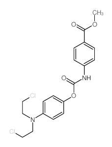 methyl 4-[[4-[bis(2-chloroethyl)amino]phenoxy]carbonylamino]benzoate结构式