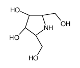 (2R,3R,4S,5R)-2,5-bis(hydroxymethyl)pyrrolidine-3,4-diol结构式