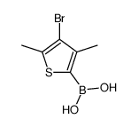 (4-bromo-3,5-dimethylthiophen-2-yl)boronic acid结构式