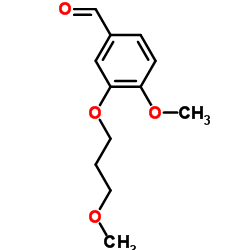 3-(3-甲氧基丙氧基)-4-甲氧基苯甲醛结构式