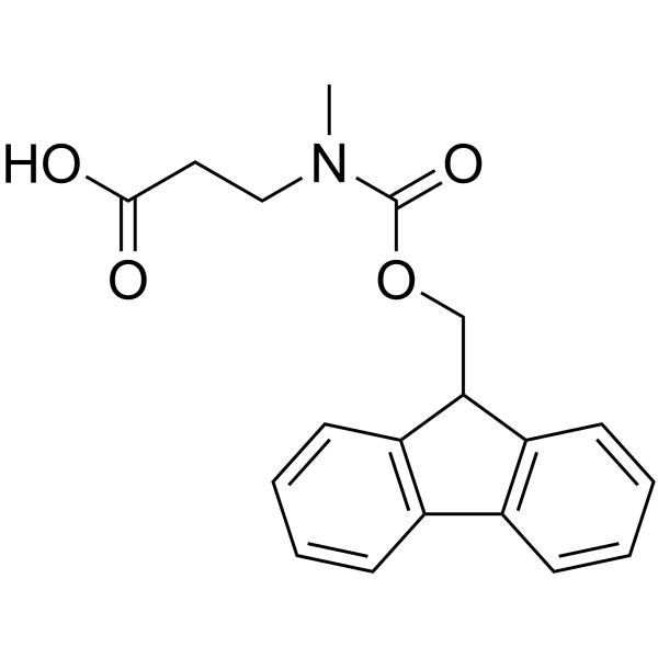 N-Fmoc-N-甲基-beta-丙氨酸结构式