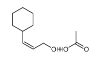 acetic acid,3-cyclohexylprop-2-en-1-ol结构式