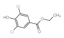 3,5-二氯-4-羟基苯甲酸乙酯结构式