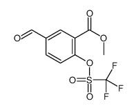 methyl 5-formyl-2-(trifluoromethylsulfonyloxy)benzoate结构式