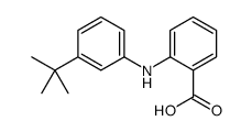 2-(3-叔丁基苯氨基)-苯甲酸结构式