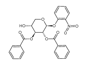 2-nitrophenyl 2,3-di-O-benzoyl-&beta;-D-xylopyranoside结构式