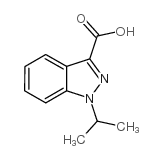 1-异丙基吲唑-3-羧酸结构式