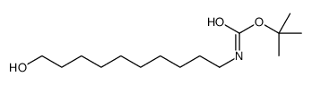10-(t-Boc-amino)-1-decanol结构式