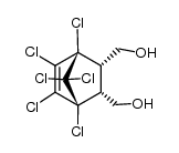 1,2,3,4,7,7-hexachloro-5,6-di(hydroxymethyl)bicyclo[2.2.1]hept-2-ene结构式
