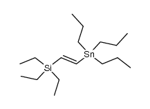 1-Triethylsilyl-2-tripropylstannyl-ethylen结构式