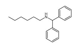 N-diphenylmethyl-hexylamine结构式