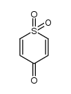 4H-Thiopyran-4-one 1,1-dioxide结构式