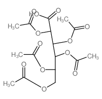 2,3,4,5,6-pentaacetyloxyhexanoic acid结构式